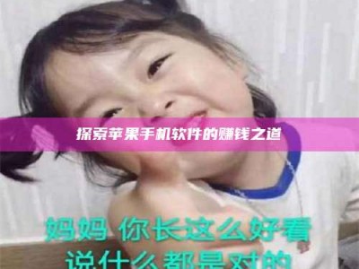 江苏探索苹果手机软件的赚钱之道